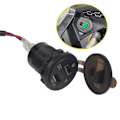 Miniatyrbilde 2 av 5: Motorsykkel USB-lader med spenningsdisplay for CB500X