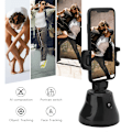 Miniatyrbilde 6 av 8: ABS Portable Outdoor 360 Panorama Automatisk Identifikasjon Ansikt etter opptak Rotasjonssporing Selfie StickBlack