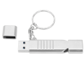 Miniatyrbild 8 av 8: USB3.0 U Disk Självskydd Stötsäker Liten Kompakt Strömlinjeformad Utseende 2 i 1 Whistle Flash Drive128GB