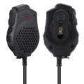 Miniatyrbilde 4 av 8: Høyfølsom håndholdt høyttalermikrofon Dobbel PTT for Baofeng Walkie Talkie UV-82-serien