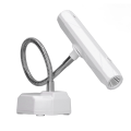 Miniatyrbilde 2 av 8: Gooseneck Nail Lamp Fast Dry Oppladbar LED Desktop Gooseneck Nail Light for Manikyr Hvit