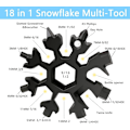 Miniatyrbild 2 av 5: Snöflinga Multiverktyg - Rostfritt Stål, 8-i-1 Bärbar Utrustning för Camping (4-pack)