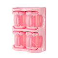 Miniatyrbillede 4 af 5: 3 enkelt-rums krydderikasse i plastik, multifunktionel kombinationskrydderihylde, køkkenredskaber, køkkenkrydderikasse, uden base (pink)