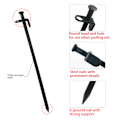 Miniatyrbilde 8 av 8: Teltspiker Karbonstål Teltstenger 10 mm Diameter Robuste spikercampingstaker for spikertelt Baldakiner Tarps 30cm Lengde