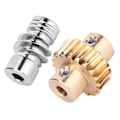 Miniatyrbild 2 av 8: Industrial Robot 10:1 Worm Wheel Brons Worm Gear Metal Worm Set Industrirobotdelar