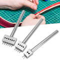 Miniatyrbillede 6 af 8: 3 stk. afstandshulværktøj DIY læderhåndværk hulstans sæt bæltehulstans (5mm (2+4+6) )