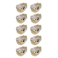 Pikkukuva 6 / 8: 10 kpl ompelukirkonia, kultaiset kynnet, DIY-rusetti, vaatteiden lisävarusteet 7x10mm valkoinen