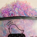 Miniatyrbild 6 av 8: 1000 st Elastiska Hårband Färgglada Små Hög Elastiska Gummiband för Flickor Småbarn Barn Baby