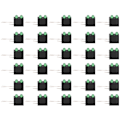 Miniatyrbillede 1 af 8: 100 stk 3 mm lysholder dobbelt hul LED diodelampe med base Industrielt indikator tilbehør Grønt lys