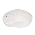 Miniatyrbild 8 av 8: Trådlös mekanisk mus ergonomisk design 3 nivåer justerbar DPI 1600DPI 2.4G USB uppladdningsbar mus vit