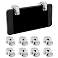 Miniatyrbilde 8 av 8: 8 stk. R11 Four Six Fingers Assistant Button Mobil Skyte Trigger Controller for PUBGSølv