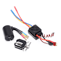Miniatyrbild 4 av 8: 3650 3900KV Vattentät Borstlös Motor med 60A ESC Motor Drevväxel Avdragare Combo Set för 1/10 1/8 RC Bil
