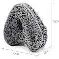 Miniatyrbillede 2 af 5: Memory Foam Side Sleeper Pillow - Støtter Ben og Knæ - Grå