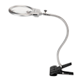 Miniatyrbilde 7 av 8: Klemme forstørrelsesglass 2X og 6X dobbel linse fleksibel slange 2 LED-er Clip On Lupe med lys