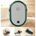 Pikkukuva 4 / 5: Kaulassa riippuva tuuletin, puettava henkilökohtainen mini-jäähdytyskaulakorutuletin, handsfree, 2000 mAh, vihreä, tuuletin