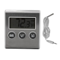 Miniatyrbild 1 av 8: Digital kyltermometer larmminnesfunktion liten frys termometer med magnet för laboratorium vit