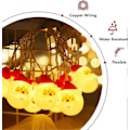 Miniatyrbilde 3 av 5: LED Lyslenke med Julenisse, 3M 20 LED Juledekorasjonslys, Julenisselys for Hjem, Jul, Hage, Rom og Dekor