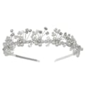 Miniatyrbilde 1 av 4: Brudehodebånd Krystall Tiara for Kvinner Perle Bryllup Hodeplagg for Brud Hårtilbehør for Ball Bursdagsfest