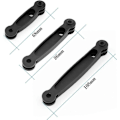 Miniatyrbillede 3 af 5: 3 i 1 Drejelig forlængerarm i aluminiumslegering - Justerbart monopod-beslag til GoPro Hero 4 5 6 7 8 9 Black Silver Session, AKASO/Campark/YI og andre kameraer