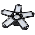 Miniatyrbillede 8 af 8: 137LED garagelys med 5 blade 80W E27/E26 Deformerbar justerbar minedriftslampe 85-265V sort