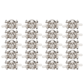 Miniatyrbillede 2 af 8: 20 stk DIY nitter stud kranium formet punk nitter til armbånd Tasker Tøj Læder Craft Sølv 13x18mm
