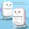 Miniatyrbild 4 av 8: Mini Instant Printer Cartoon Ingen bläck Termisk utskrift Kamera Bluetooth Trådlös Lär dig Skrivare för pojkar Flickor Studenter Födelsedag