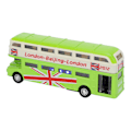 Miniatyrbillede 8 af 8: 1:90 Børns Dobbeltdækker Bus Legetøj Børn Lyd Lys Simulation Legering Træk Tilbage Bil Legetøj(Grøn )