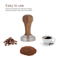 Miniatyrbild 7 av 8: Praktisk kaffepress i rostfritt stål för espresso, pulverpress, platt presshammare (51 mm)