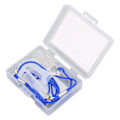 Miniatyrbillede 2 af 8: Transparent Sound Aid Clip A13 Fikseringsbeskytter, der holder blå BTE Lydforstærker Lanyard M Binaural