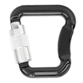 Miniatyrbilde 1 av 8: Klatrekarabiner Heavy Duty God Fleksibilitet Holdbar Lett Karabinkrok Klatring for ParagliderSvart
