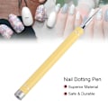Miniatyrbild 8 av 8: Dual Ended Nail Dotting Ritning Målning Penna Candy Color Nagelvax Stenväljare Manikyr Gul