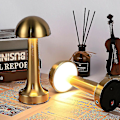 Miniatyrbilde 4 av 5: Mushroom Gold Ladbar LED Bordlampe for Soverom, Restaurant og Bar Dekor