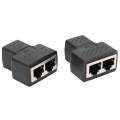 Miniatyrbillede 5 af 8: 2 stk RJ45 Ethernet-splittere 1 til 2-vejs Ethernet-switche til router TV Box Videokamera Computer