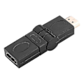 Pikkukuva 3 / 5: HDMI-uros - HDMI-naaras säädettävä adapterimuunnin 360 asteen pyörivällä nivelletyllä -JRCN