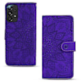 Miniatyrbillede 5 af 5: Wallet Case til Samsung Galaxy A33 5G Premium PU Læder Flip Cover Mandala Lilla