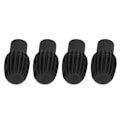 Miniatyrbillede 6 af 8: 4 stk silikone trommestikker spidser Silent Practice Drum Mute Dampener Percussion Accessories Sort