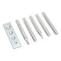 Pikkukuva 2 / 8: 5 kpl Snap Rivet Setter Die Punch Snap Kit iso asennustyökalu pohjalla rei'itysreiän asennusta varten