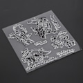 Miniatyrbilde 8 av 8: 2 stk. gjennomsiktig stempel gummistempel DIY journal ugle ekorn rev mønsterforsegling T1672