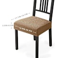 Miniatyrbild 3 av 5: Universal Passform Spandex Stolskydd - Set om 4, Kamel