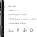 Miniatyrbillede 3 af 5: 2 STK Høj Lumens LED Lommelygte, Mini Penneformet Bærbar Lommelygte, Mini Lomme Pen Lommelygte Lampe til Camping, Vandring, Nødsituationer og Udendørs Brug (Batt