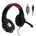 Miniatyrbilde 1 av 8: G308 datamaskin bærbar headset kablet gaming hodetelefon med LED lys mikrofon USB-port
