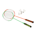 Pikkukuva 3 / 8: Badminton-mailasetti, jossa on erittäin joustava sieni, mukava ote, teräksestä valmistettu sulkapallomaila ja 3 sulkapalloa