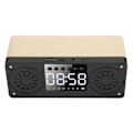 Pikkukuva 6 / 8: Bluetooth Mini Langaton Herätyskello Ulkoilman Kannettava Liitäntäkortti Bass Musiikkikaiutin (Keltainen Puun Syy)