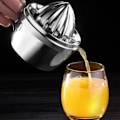 Miniatyrbillede 6 af 8: Manuel Citruspresser i rustfrit stål til appelsin, citron og citrusfrugter - Håndpresningsværktøj til køkkenbrug