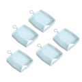 Miniatyrbillede 8 af 8: 5 stk Powder Puff Opbevaringsboks Transparent Multi Purpose Holdbar Powder Puff Holder Etui til øreringe Halskæder