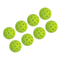 Miniatyrbild 5 av 8: 12 st 74 mm 40 hål Pickleballs PE-plast Hög elasticitet Pickleball Utomhus Hålbollar Gröna