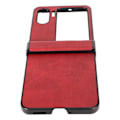 Miniatyrbilde 2 av 8: Etui for Oppo Find N2 Flip i syntetisk skinn, ultraftynt, støtdempende beskyttelsesdeksel for Oppo Find N2 Flip, rød