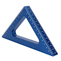 Miniatyrbild 2 av 8: Triangellinjal Blå 90 grader tum Metrisk aluminiumlegering Fyrkantig träslöjdsmätare