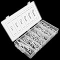 Miniatyrbilde 3 av 8: 150 stk R Splint Traktorpinne Clip Sortiment Festesett 6 forskjellige størrelser med plastboks