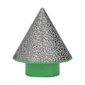 Miniatyrbillede 1 af 8: M14 Grøn Diamant Fasning Fasebit Enkel Betjening 60° Basisvinkel Fræsebit til Polering Formning 38mm/1.5in